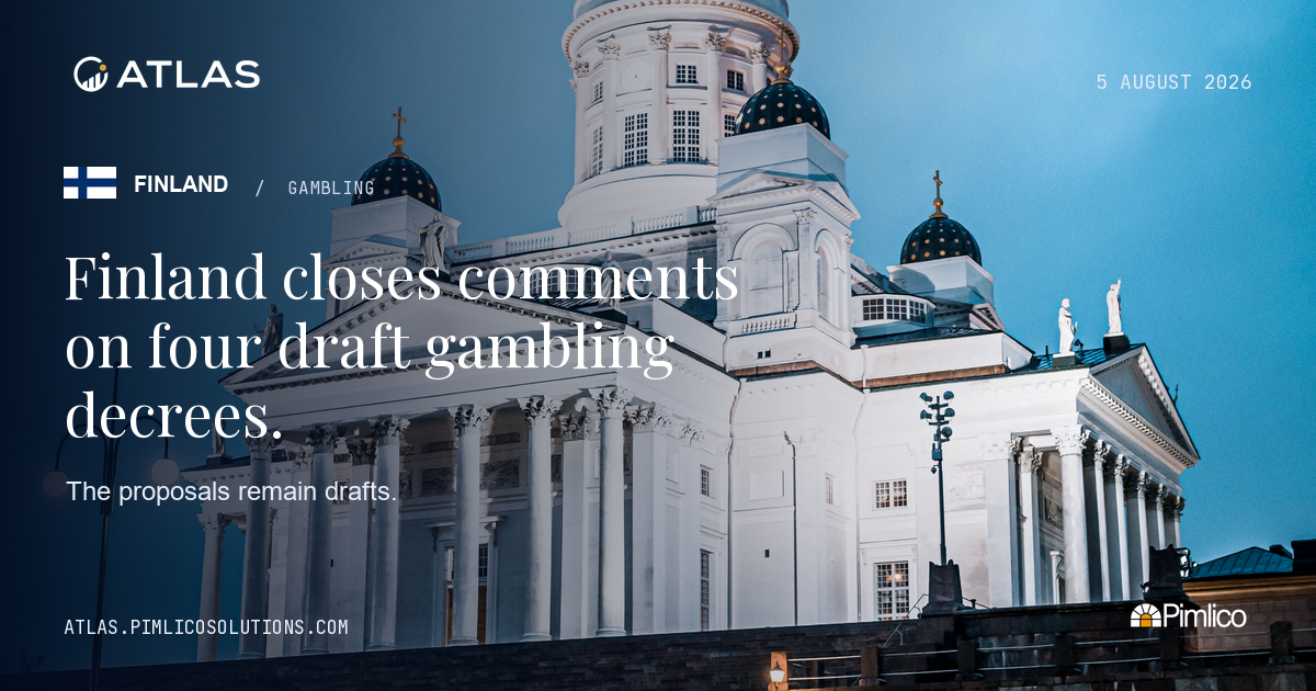 Finland closes comments on four draft gambling decrees